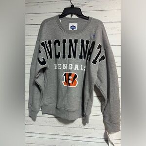 Cincinnati Bengals NFL Combine Gray Crewneck Sweatshirt Men’s L New W/Tags